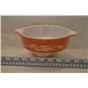 Image 1 : Vintage - Pyrex orange casserole with wheat heads -500ml