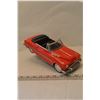 Image 1 : Vintage Red Convertible metal car -chrome like trim