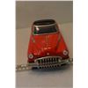 Image 4 : Vintage Red Convertible metal car -chrome like trim