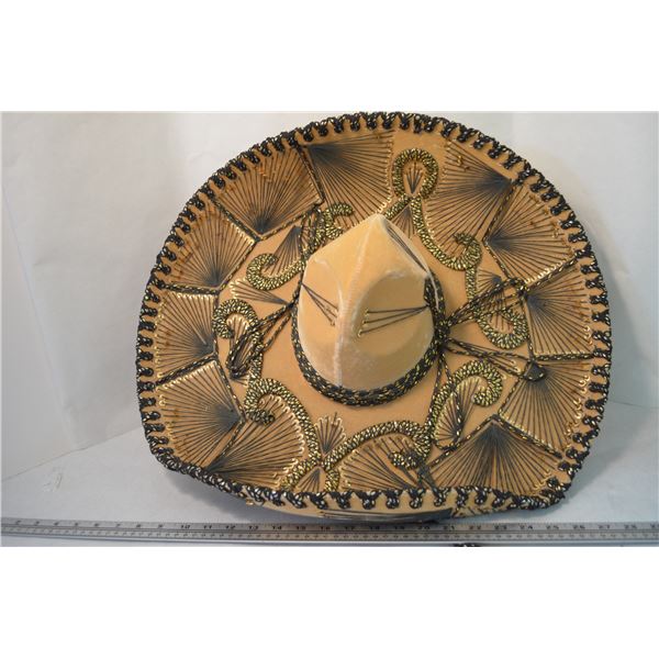 Mexico Pigalle Sombrero Mariachi Hat-Adult (7.5?)