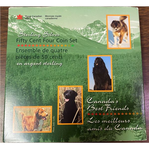 1997 Sterling Silver Fifty Cent Four Coin Set