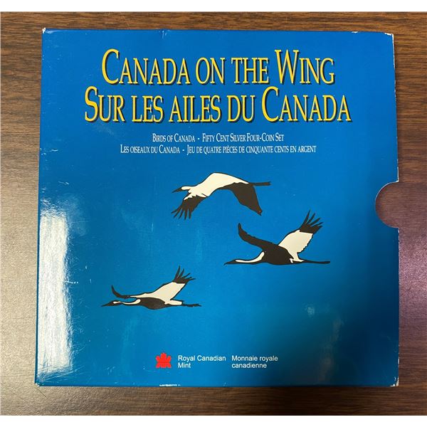 1995 Canada On The Wing Fifty Cent Silver Four-Coin Set