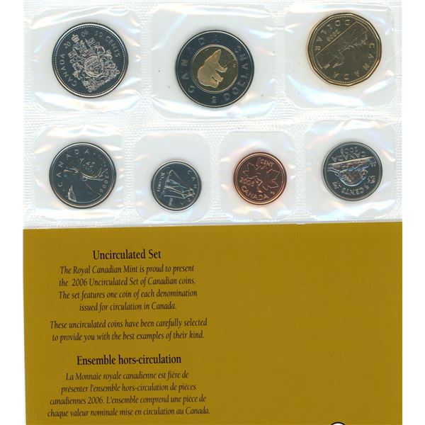 2006 Canadian Uncirculated Coin Set