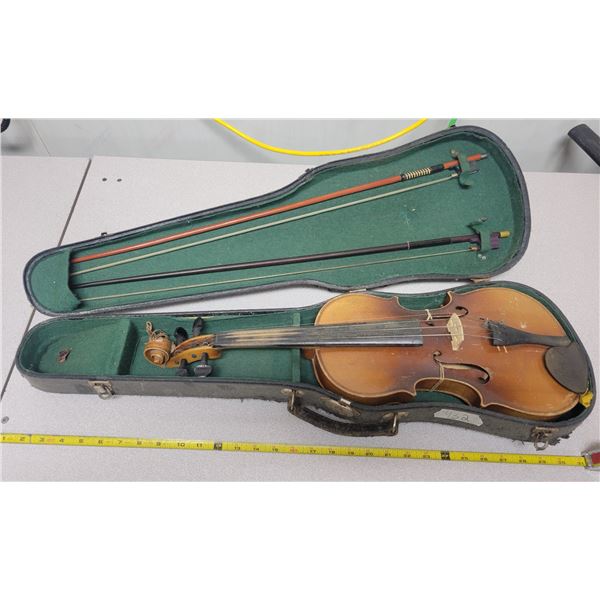Violin & 2 bows in case