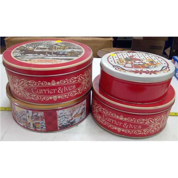 4 Cookie Tins