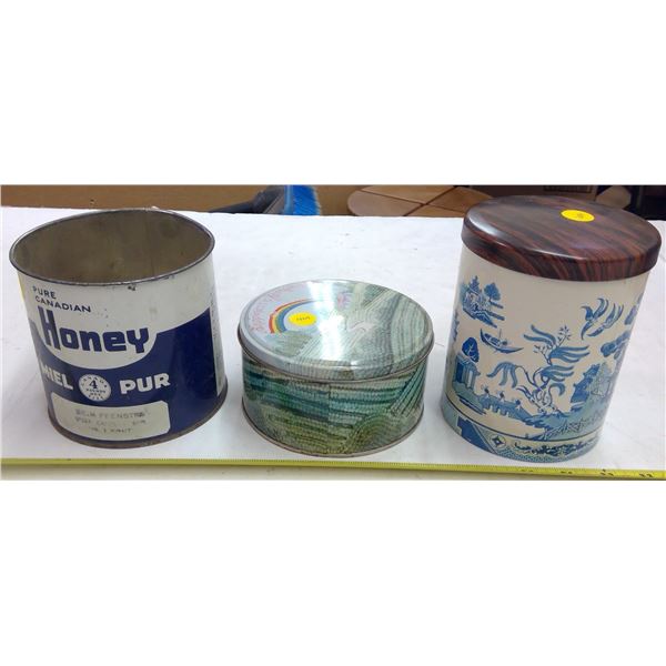 3 Assorted Tins