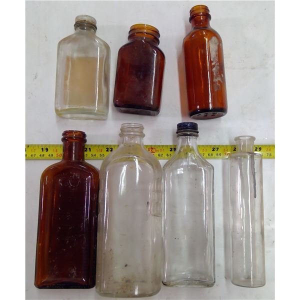 Lot of Vintage Glass Bottles