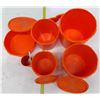 Image 3 : Vintage Orange Tupperware Nesting Cannister Set