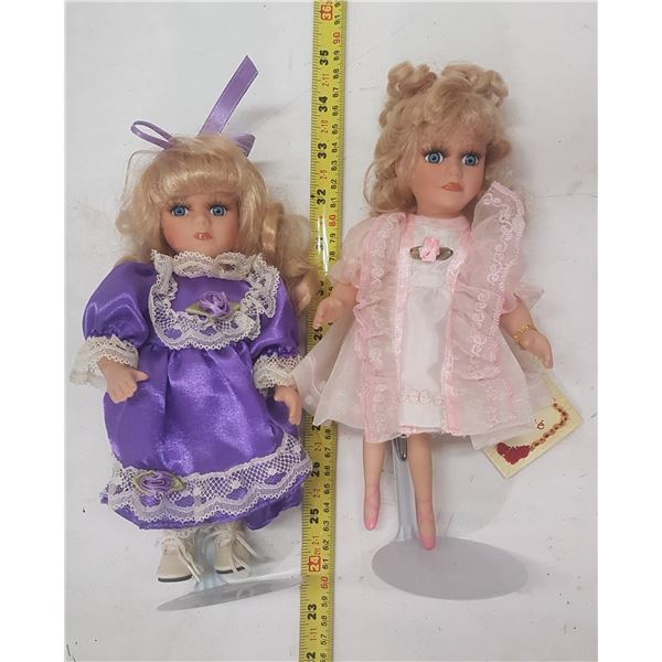 2 Porcelain Dolls