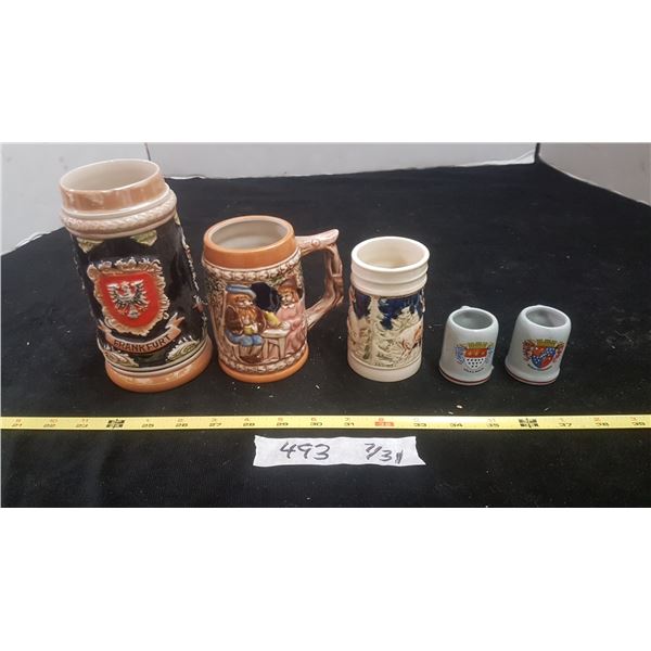 2 Beer Steins & Misc.