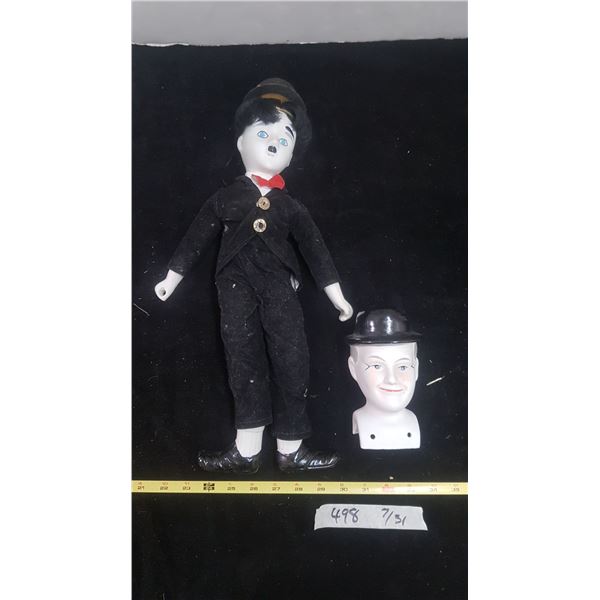 Charlie Chaplin Doll & Bust