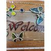 Image 3 : stained glass "Welcome" sign