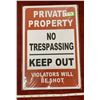 Image 1 : "Private Property" Tin Sign