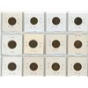 Image 2 : Sheet Of 12 Canadian Pennies 1927-1940