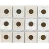 Image 2 : Sheet Of 12 Canadian Pennies 1942-1945
