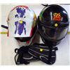 Image 1 : 2 - Motorbike Helmets & Shin Guards - sizes unknown