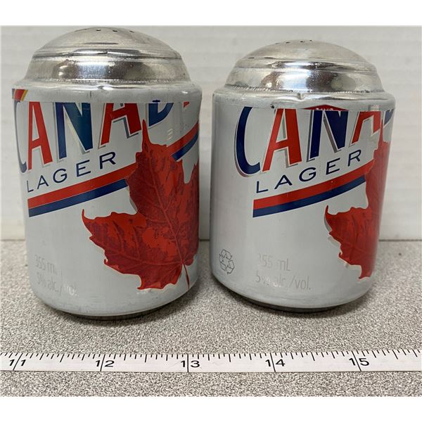 Molson Canadian beer salt & pepper