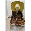 Image 2 : Electric wagon lamp (wood) - works