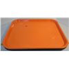 Image 1 : 2 orange & 2 brown plastic trays