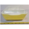 Image 2 : Large yellow Pyrex fridge bowl with lid