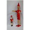 Image 1 : Italian Pinocchio hand carved wooden figurines