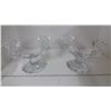 Image 1 : Glass Candle Holder Pair