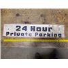 Image 1 : wooden no parking sign