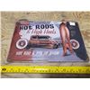 Image 1 : hot rods tin sign