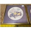 Image 2 : 2 old car pictures framed