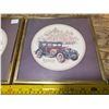Image 3 : 2 old car pictures framed