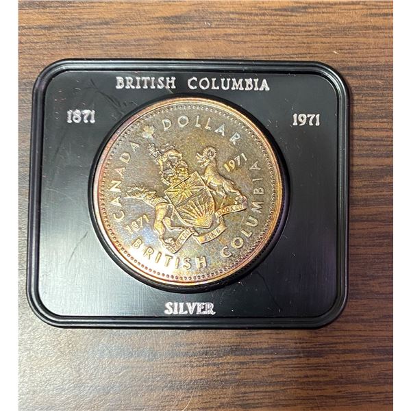 1871-1971 British Columbia silver dollar