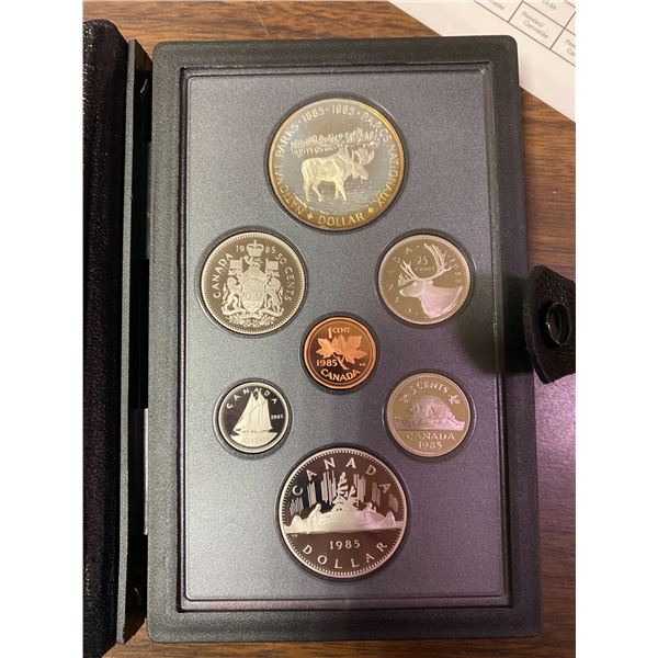1985 Canadian double dollar set