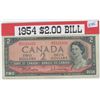 Image 1 : 1954 Canadian 2 Dollar Bill