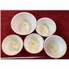 Image 2 : Set Of 5 Red And White Enamelware