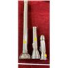 Image 1 : 3 Vintage Chrome Flashlights One With Cracked Glass