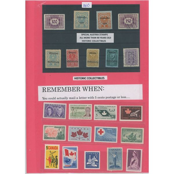 Lot Australian & Canadian Stamps