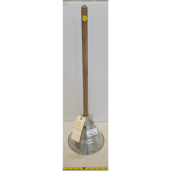 Clothes washer plunger - antique