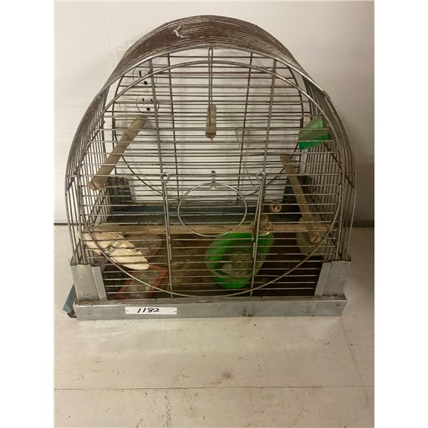 vintage metal bird cage