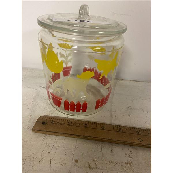 biscuit jar & lid -no chips or cracks