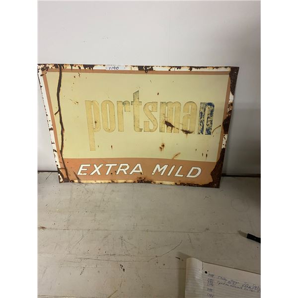 sportsman extra mild tin sign 20x27"