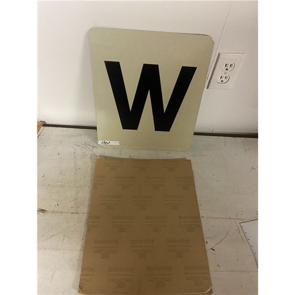 rail road whistle pole sign 12x14" metal