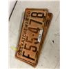 Image 3 : pair of 1950 sask license plates