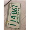 Image 3 : pair of 1968 sask license plates
