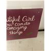 Image 3 : wooden sign -hand painted 12x16"