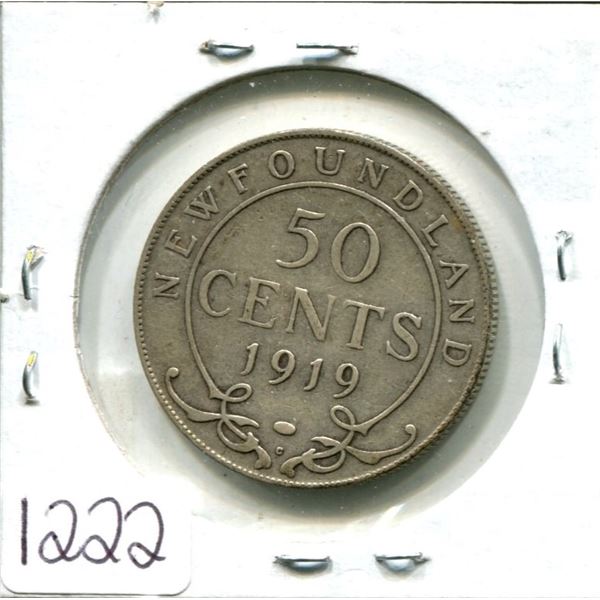 1919 Newfoundland 50¢ fifty cents