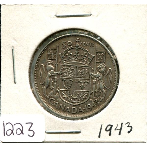 1943 Canada 50¢ fifty cents