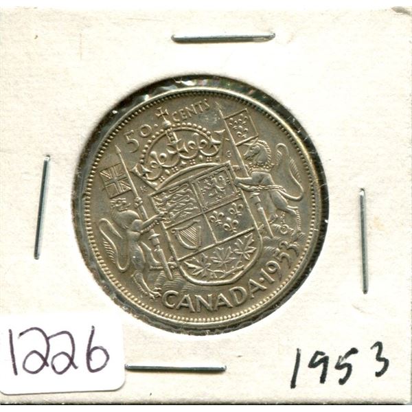 1953 Canada 50¢ fifty cents