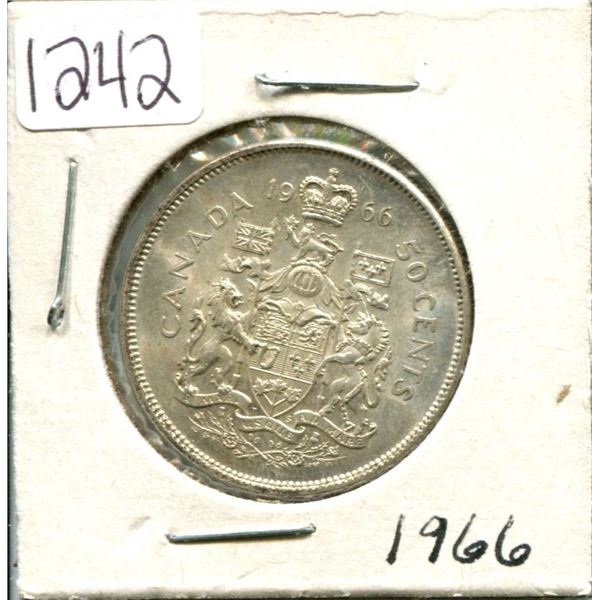 1966 Canada 50¢ fifty cents