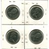 Image 2 : 4 Canada 50¢ fifty cent coins - 1968, 1969, 1970, 1971