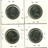 Image 2 : 4 Canada 50¢ fifty cent coins - 1968, 1969, 1970, 1971